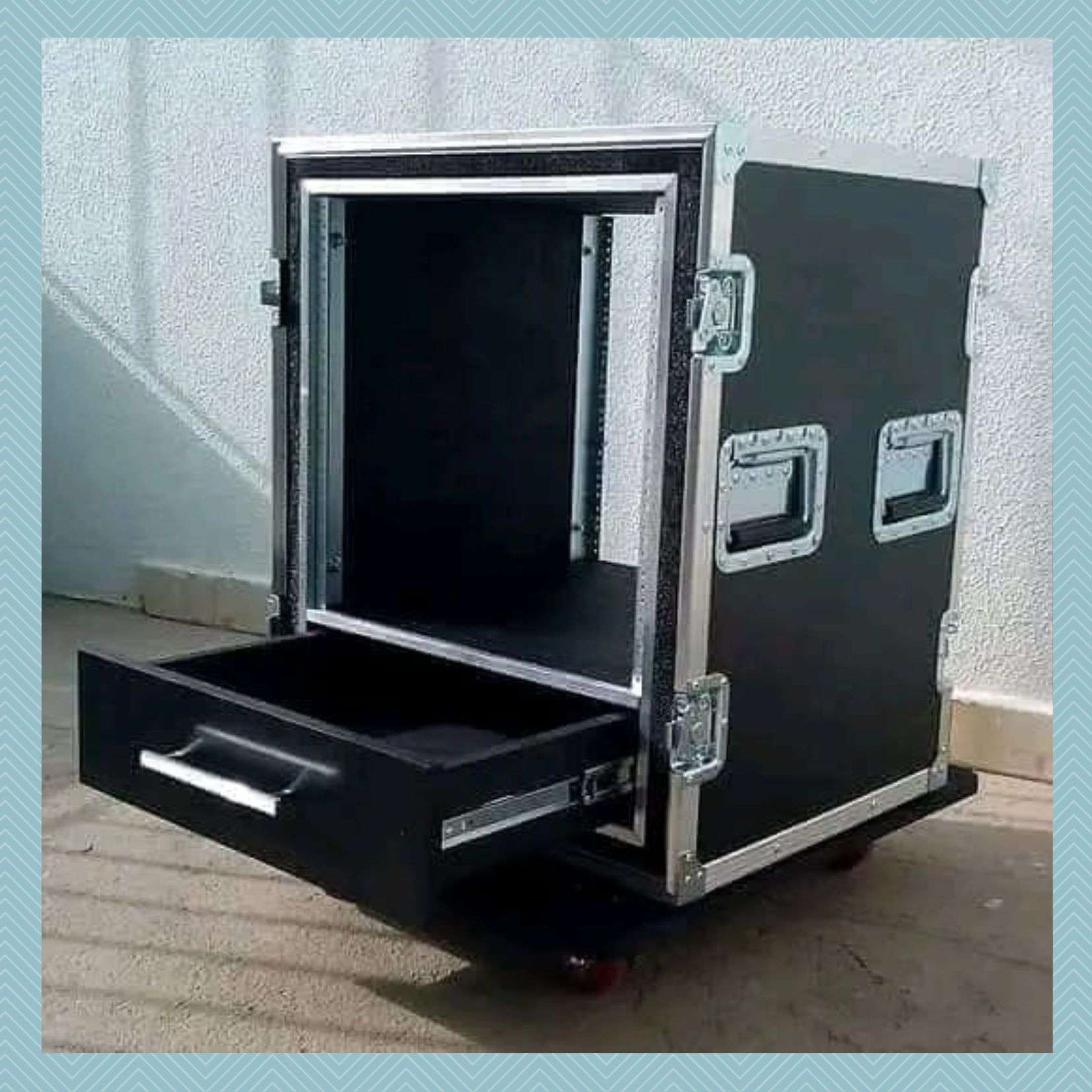 Case Tipo rack 15U com gaveta new star case