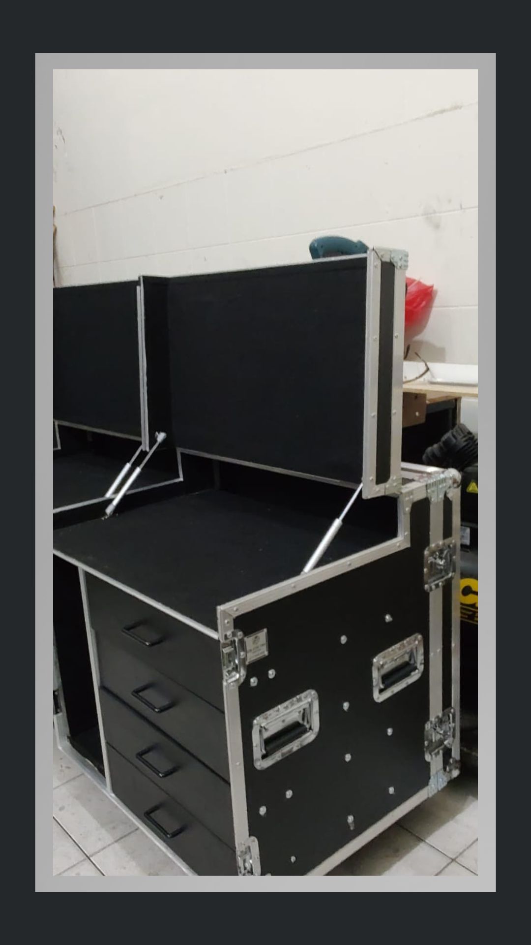 Hard Case para studio movel painel de led new star case